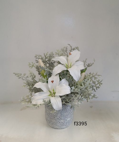 Lily Silk Floral Arrangement  f3395