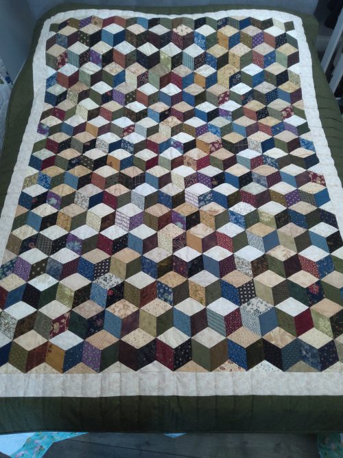 Tumbling Blocks -throw- 136tbt