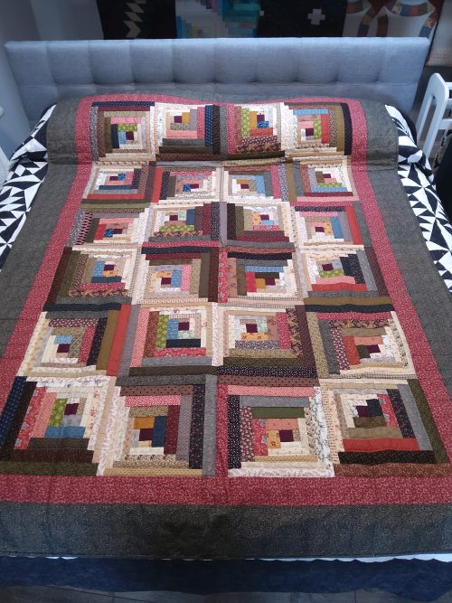 Curvey Log Cabin Throw 239clct
