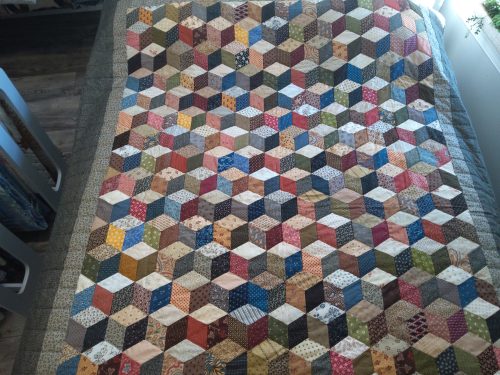 Tumbling Blocks throw 143tbt