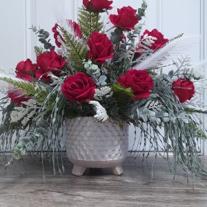 Red Roses Silk Floral f195
