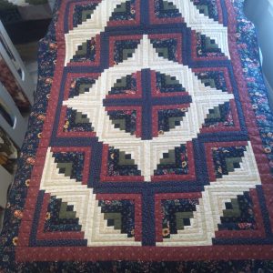 Curvey Log Cabin Throw 309clct