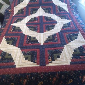 Alternative view of Curvey Log Cabin Throw 309clct