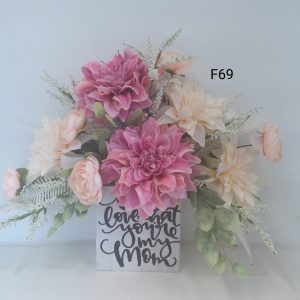 Dahlia and Ranunculas Floral f69