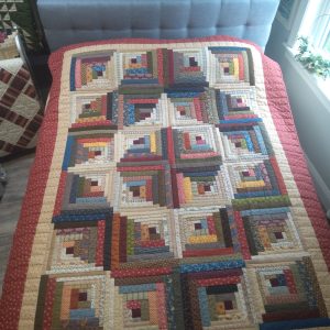 Curvey Log Cabin Throw 317clct